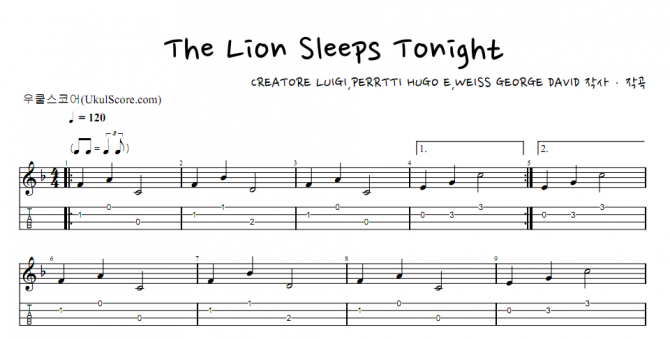 The lion sleeps tonight uku.2.png