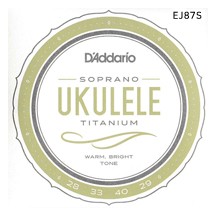 [다다리오] Daddario EJ87S Titanium Ukulele, Soprano